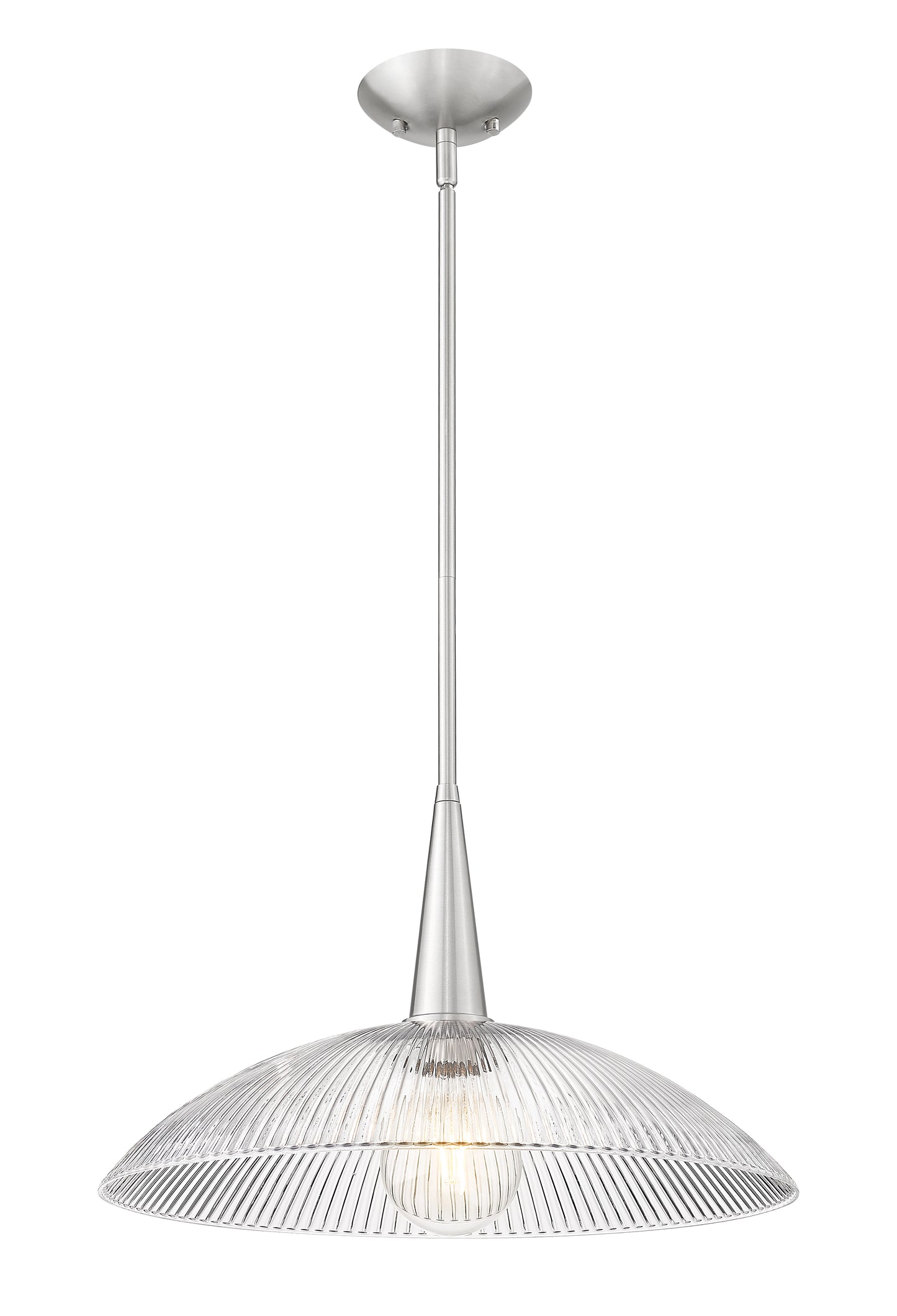 3051P18-BN - Lunelle 1 Light 18" Pendant - Brushed Nickel