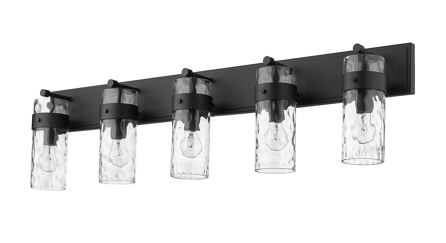 3035-5V-MB - Fontaine 5 Light 44" Vanity - Matte Black
