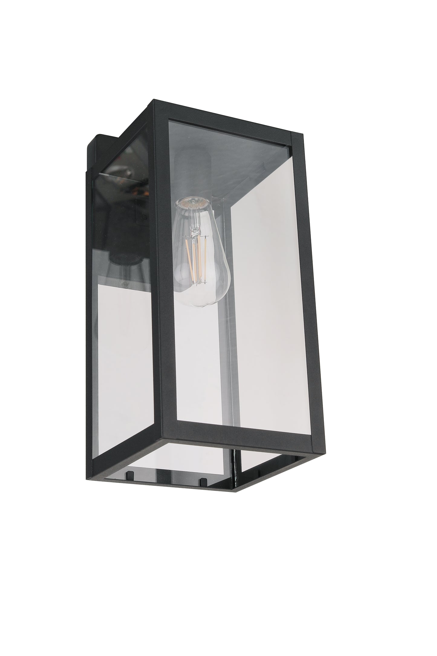 ZA7114-TB-PC - Harris 1 Light 16" High Outdoor Wall Lantern - Textured Black