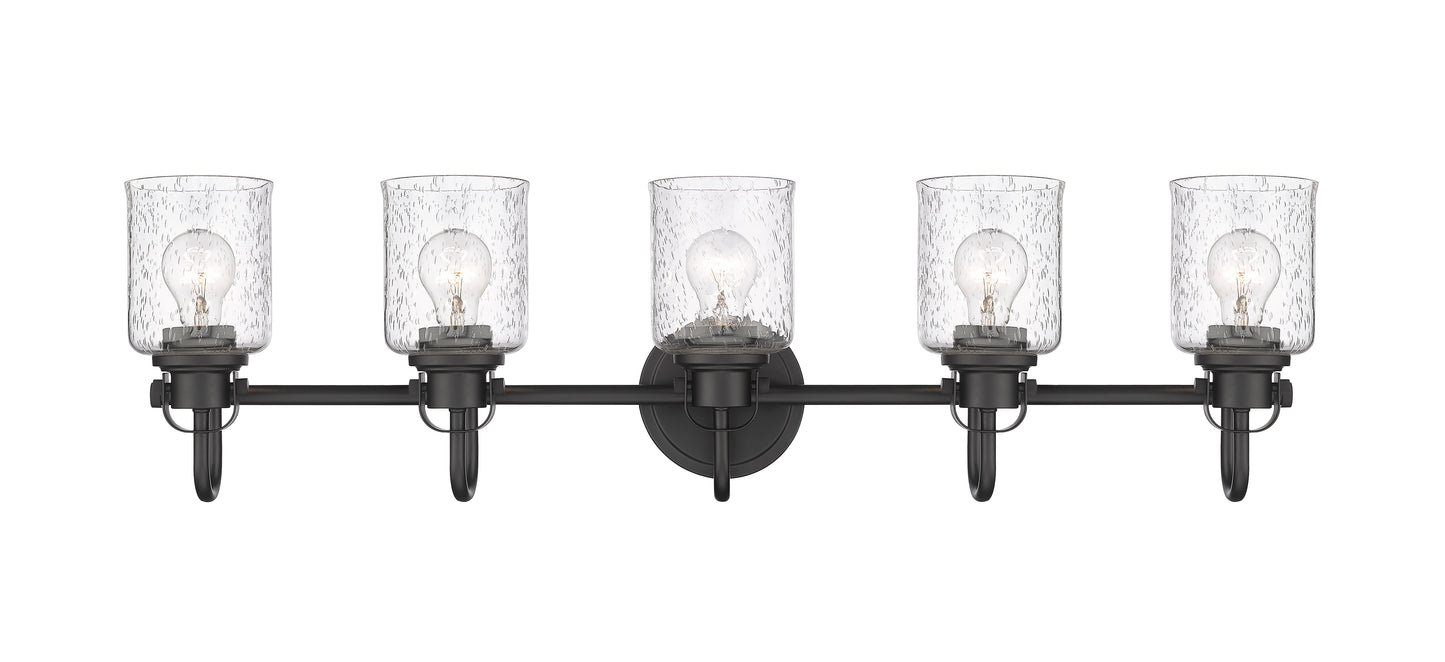 340-5V-MB - Kinsley 5 Light 35" Vanity - Matte Black