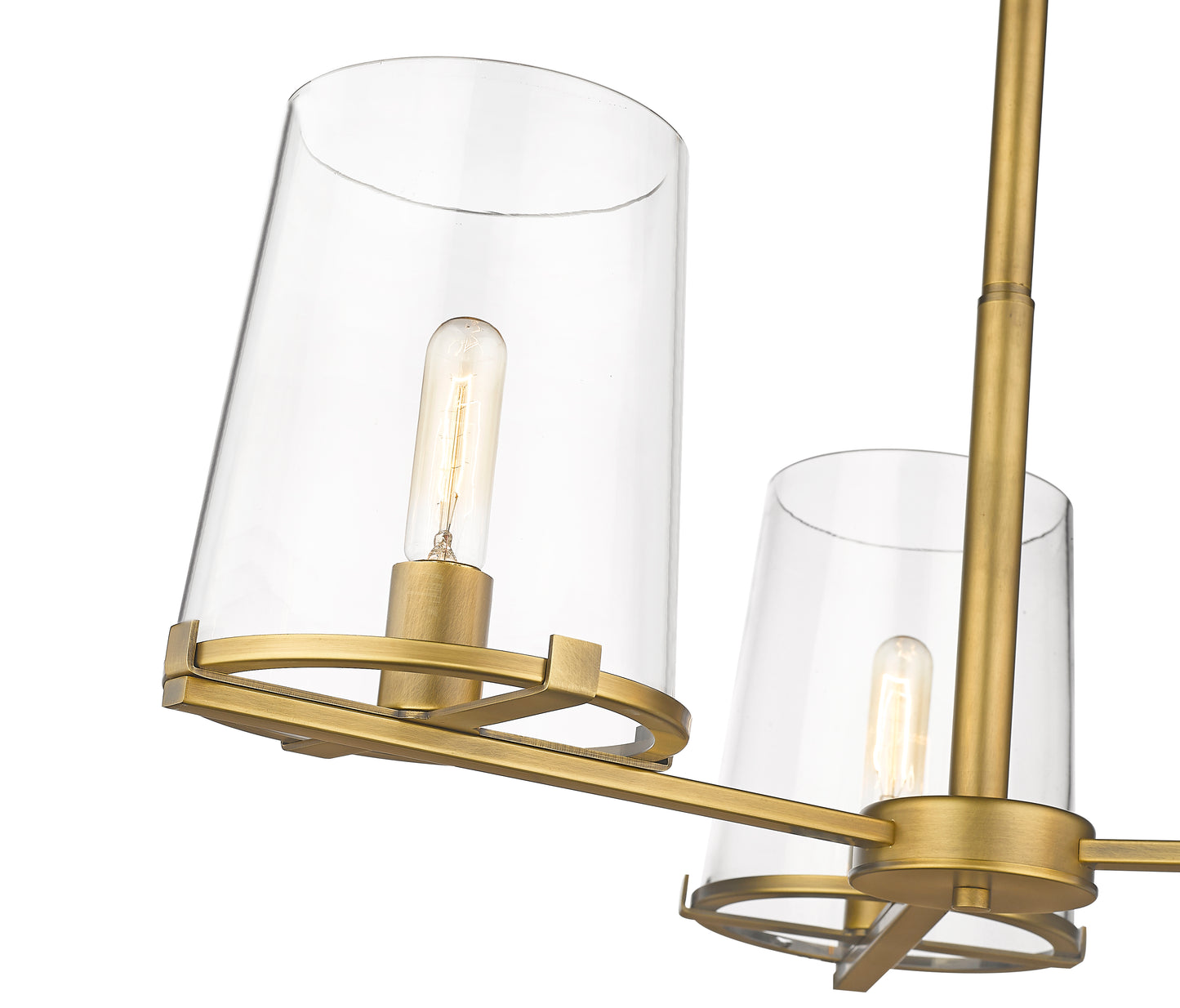 3032-3RB - Callista 3 Light 28" Chandelier - Rubbed Brass