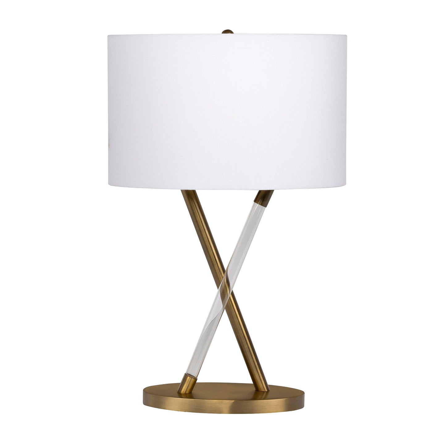 86224 - 1 Light 25" High Table Lamp - Natural Brass