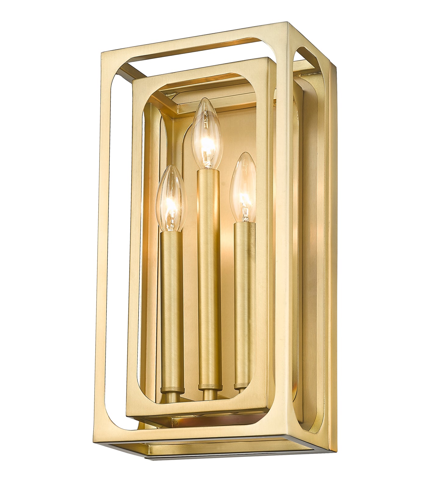 3038-3S-RB - Easton 3 Light Wall 16" Sconce - Rubbed Brass