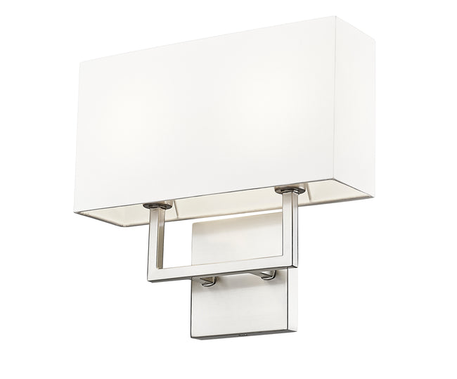 815-2S-BN - Saxon 2 Light Wall 11" Sconce - Brushed Nickel