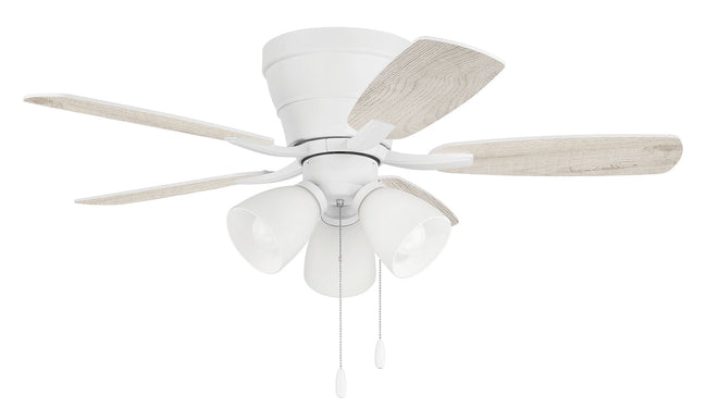 WHL42W5C3 - Wheeler 42 3-Light 42" 5 Blade Ceiling Fan with Light Kit - White