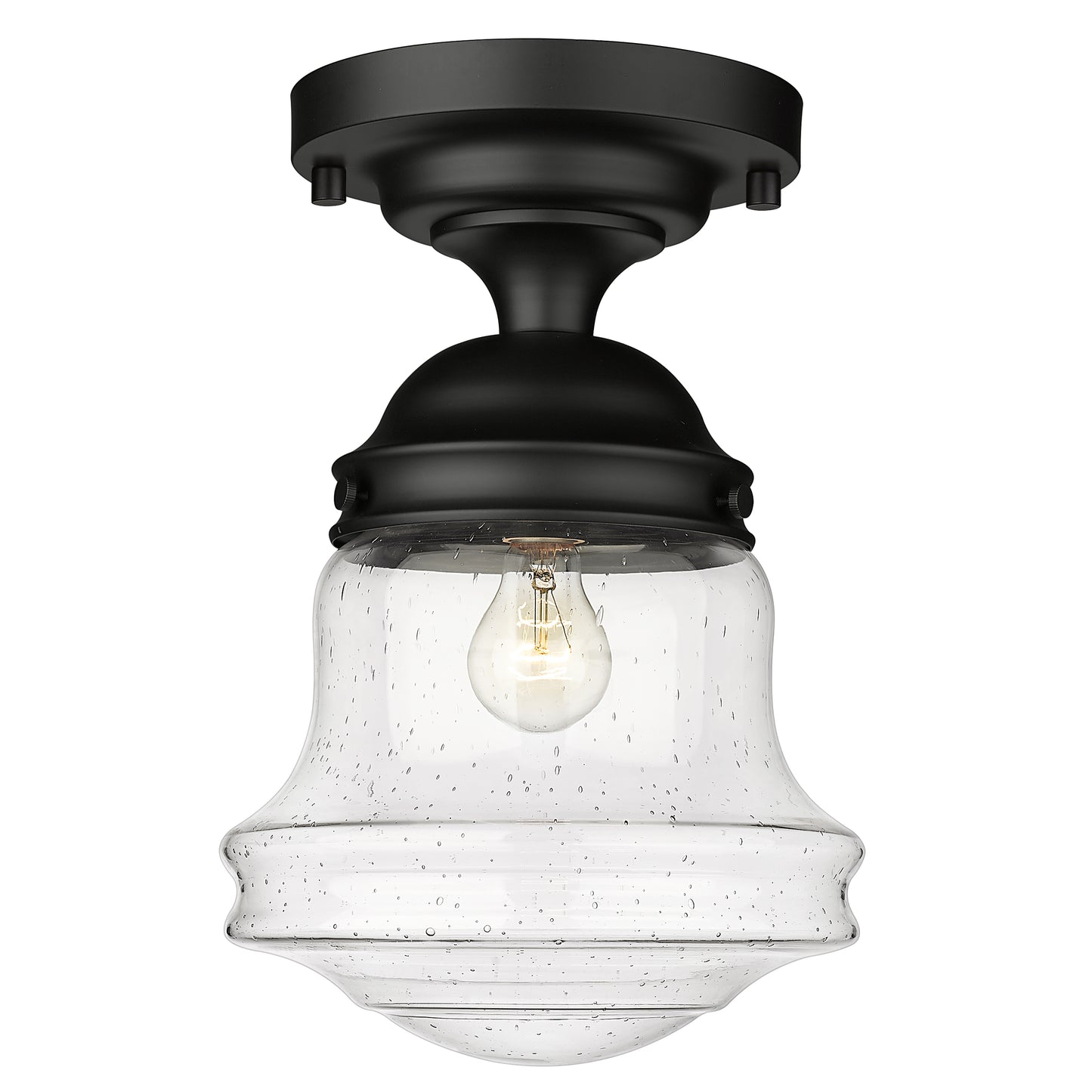 736F10-MB - Vaughn 1 Light Flush 10" Mount - Matte Black
