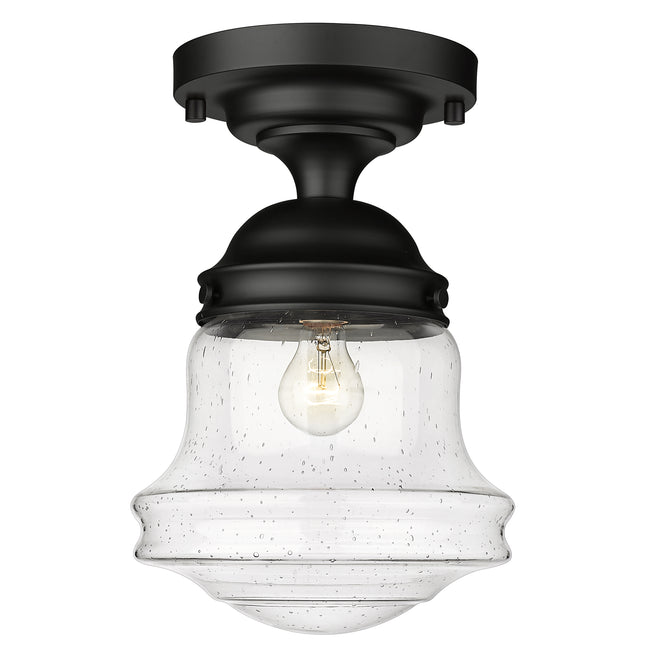 736F10-MB - Vaughn 1 Light Flush 10" Mount - Matte Black