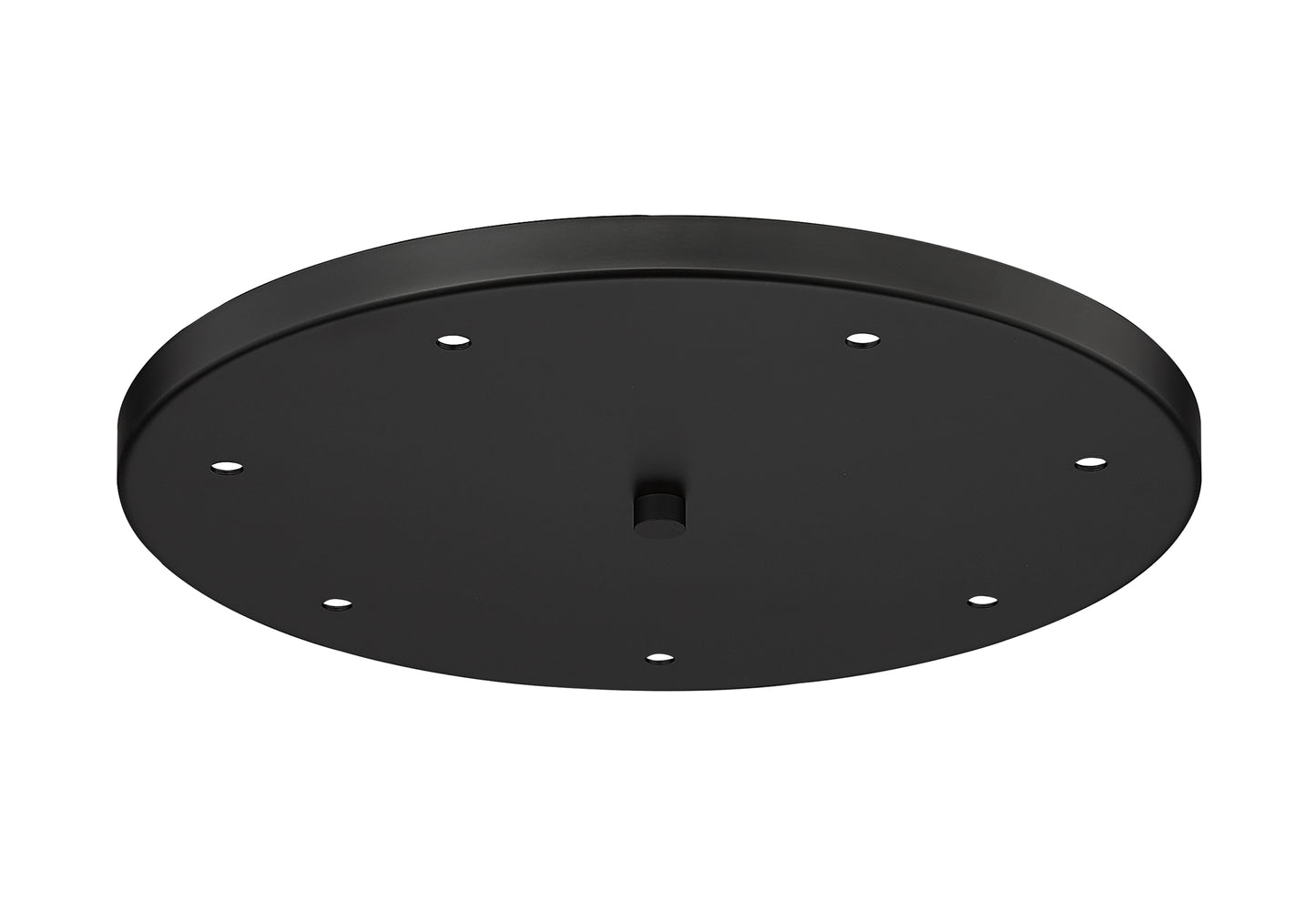 CP1807R-MB - Multi Point Canopy 7 Light Ceiling 18" Plate - Matte Black
