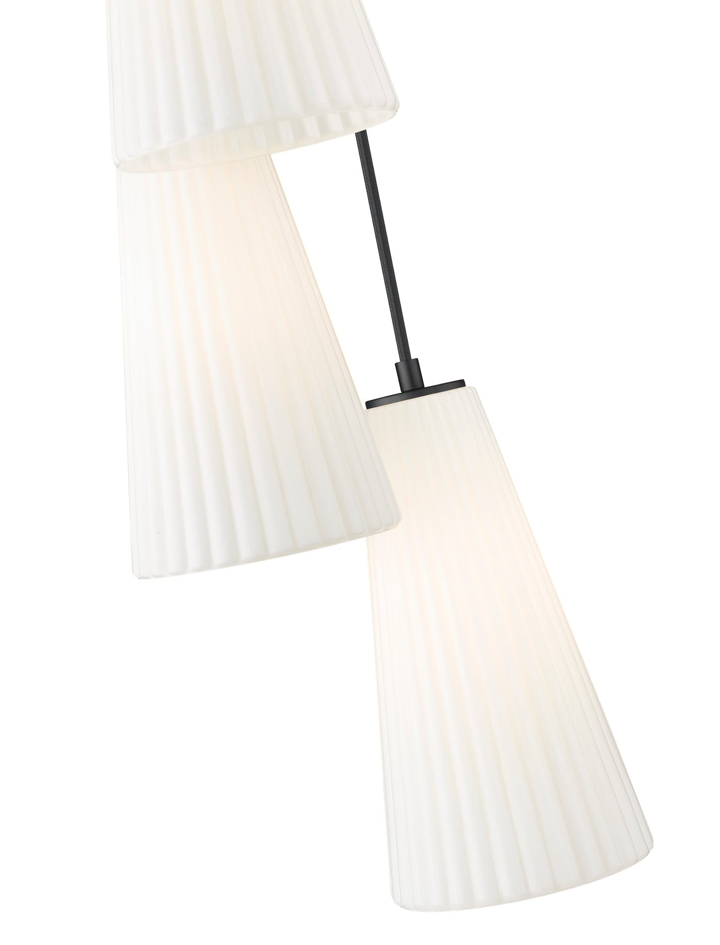 3043P7-5R-MB - Farrell 5 Light 12" Chandelier - Matte Black