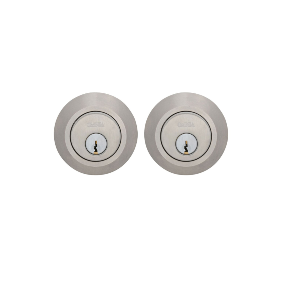 D9002A34.34.32D - Double Deadbolt - Brushed Stainless Steel