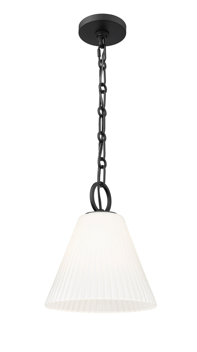 3042P10-MB - Alaric 1 Light 10" Pendant - Matte Black