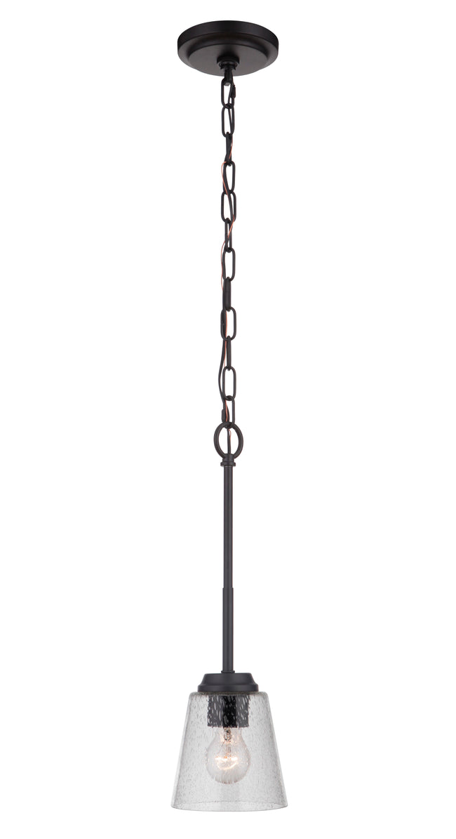 50291-FB - Tyler 1 Light 5.5" Wide Mini Pendant - Flat Black
