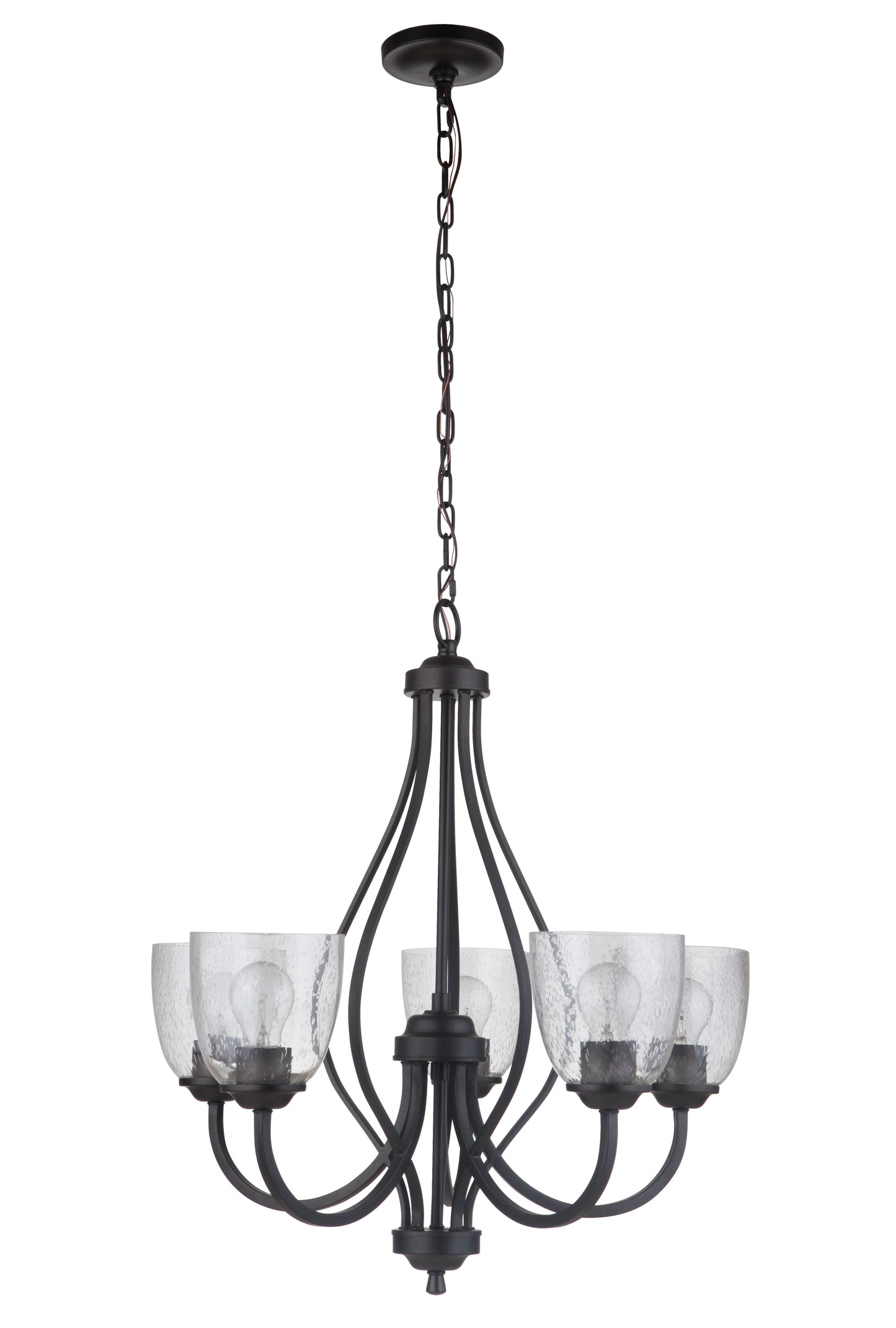 49925-ESP - Serene 5 Light 25" Wide Chandelier - Espresso