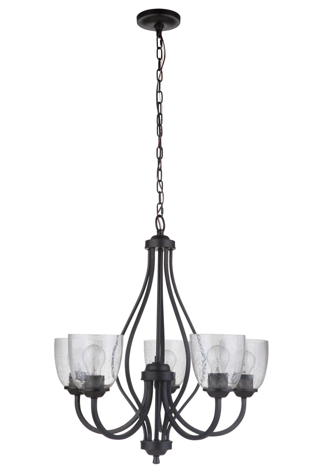 49925-ESP - Serene 5 Light 25" Wide Chandelier - Espresso