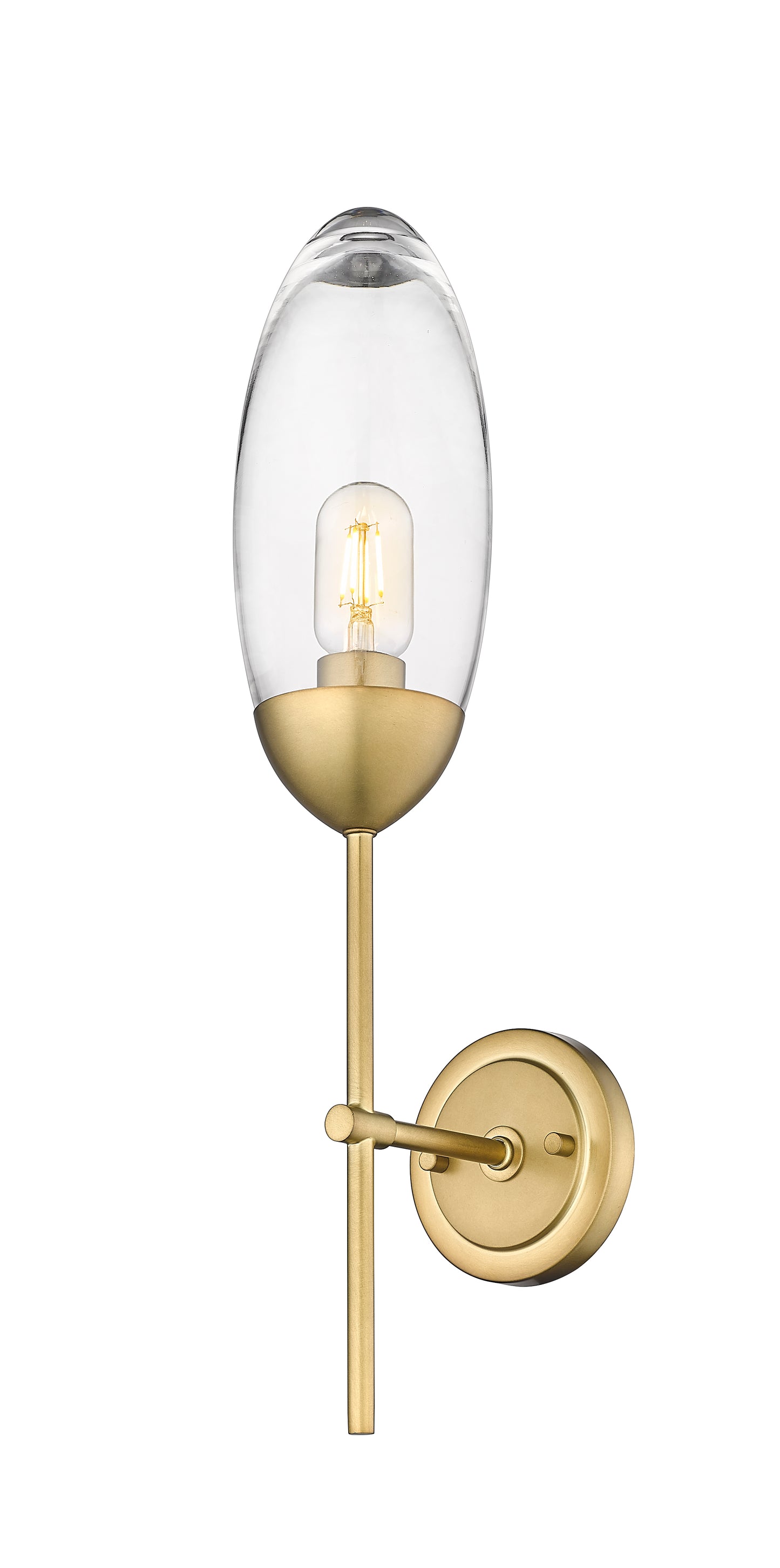651S-RB - Arden 1 Light Wall 22" Sconce - Rubbed Brass