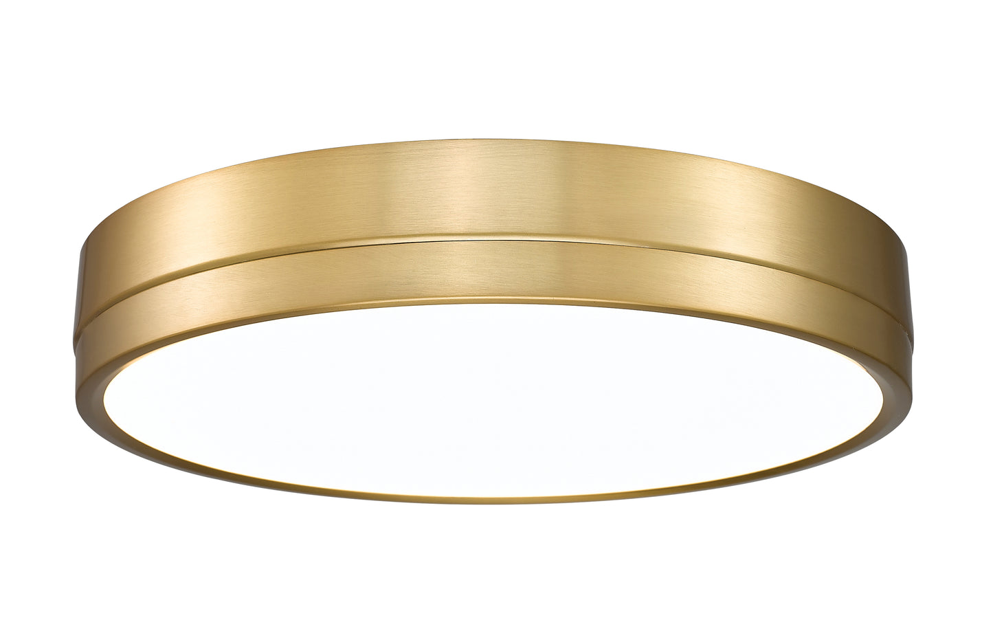1006F16-MGLD-LED - Algar 1 Light Flush 16" Mount - Modern Gold