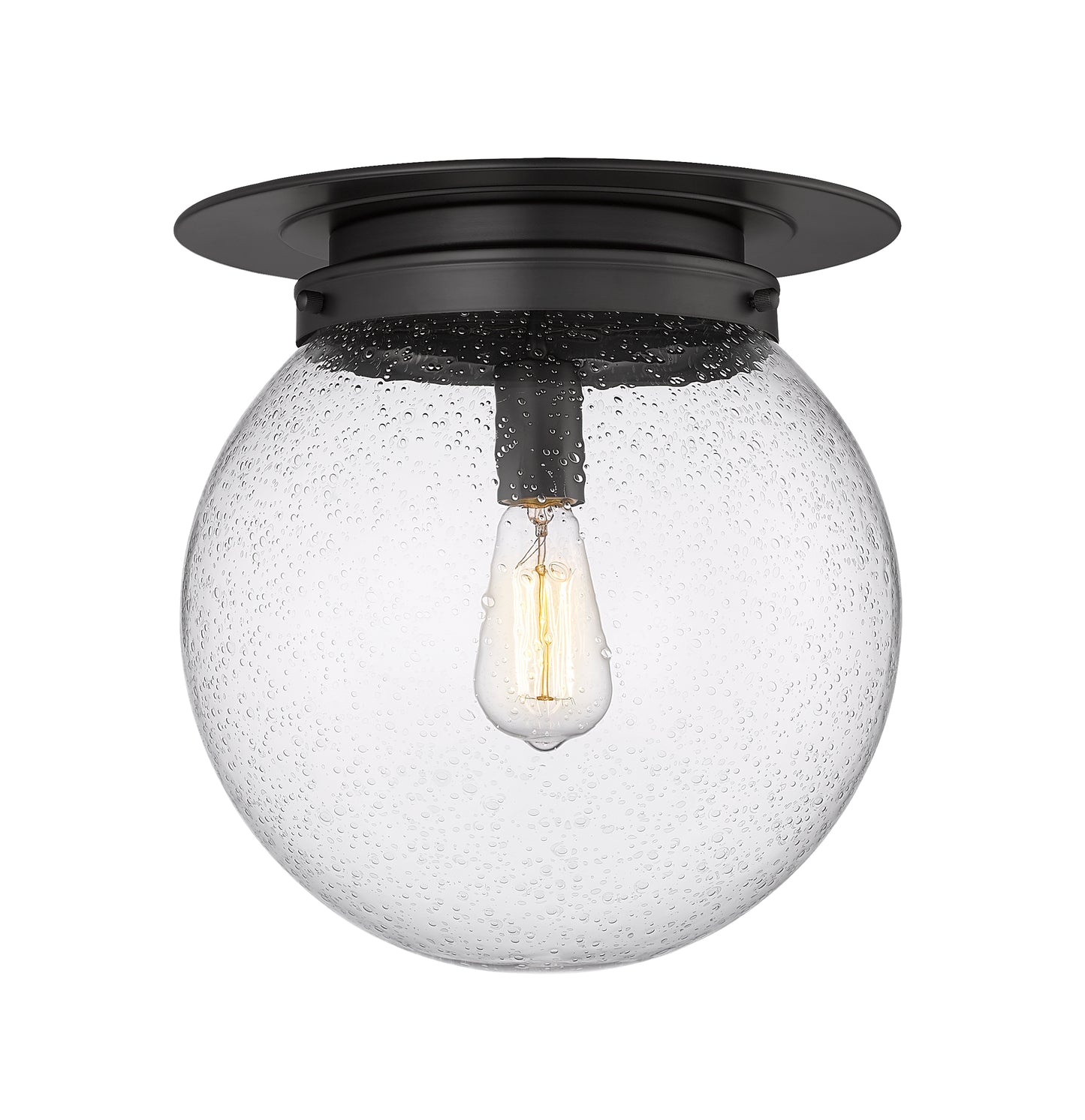 7506F13-MB - Calhoun 1 Light Flush 13" Mount - Matte Black