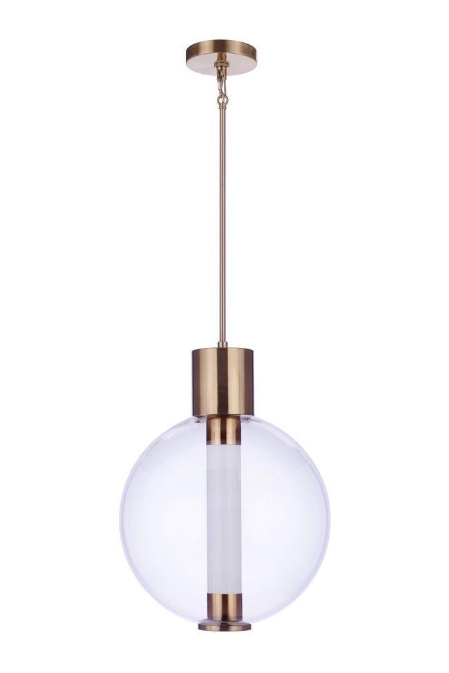 P995SB-LED - Watson 16" Wide Pendant - Satin Brass