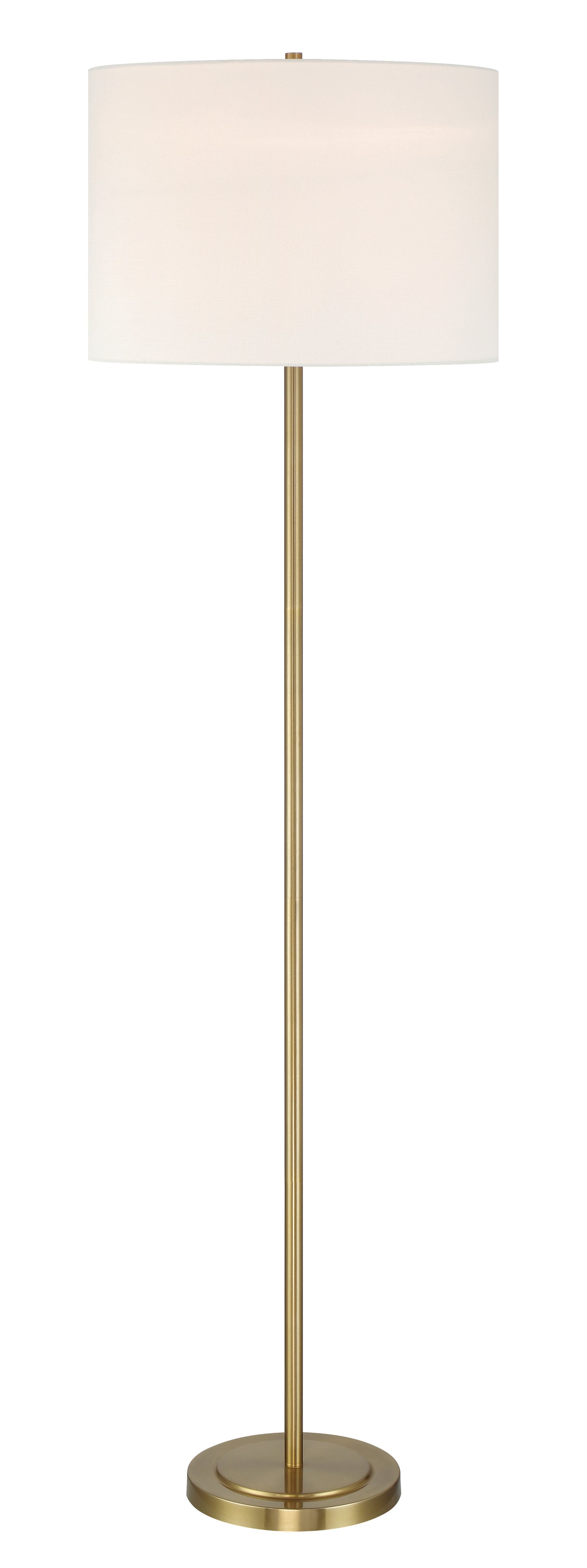 87010SB-F - Jones 1 Light 65" High Floor Lamp - Satin Brass