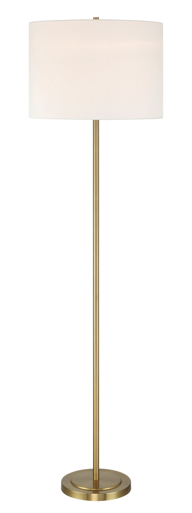 87010SB-F - Jones 1 Light 65" High Floor Lamp - Satin Brass