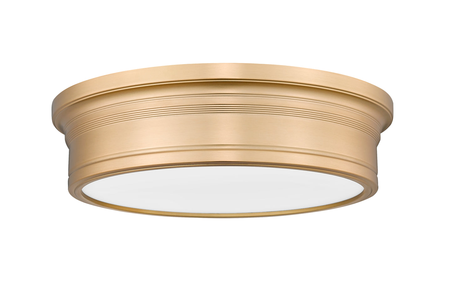 7702F16-MGLD-LED - Bentley 1 Light Flush 16" Mount - Modern Gold