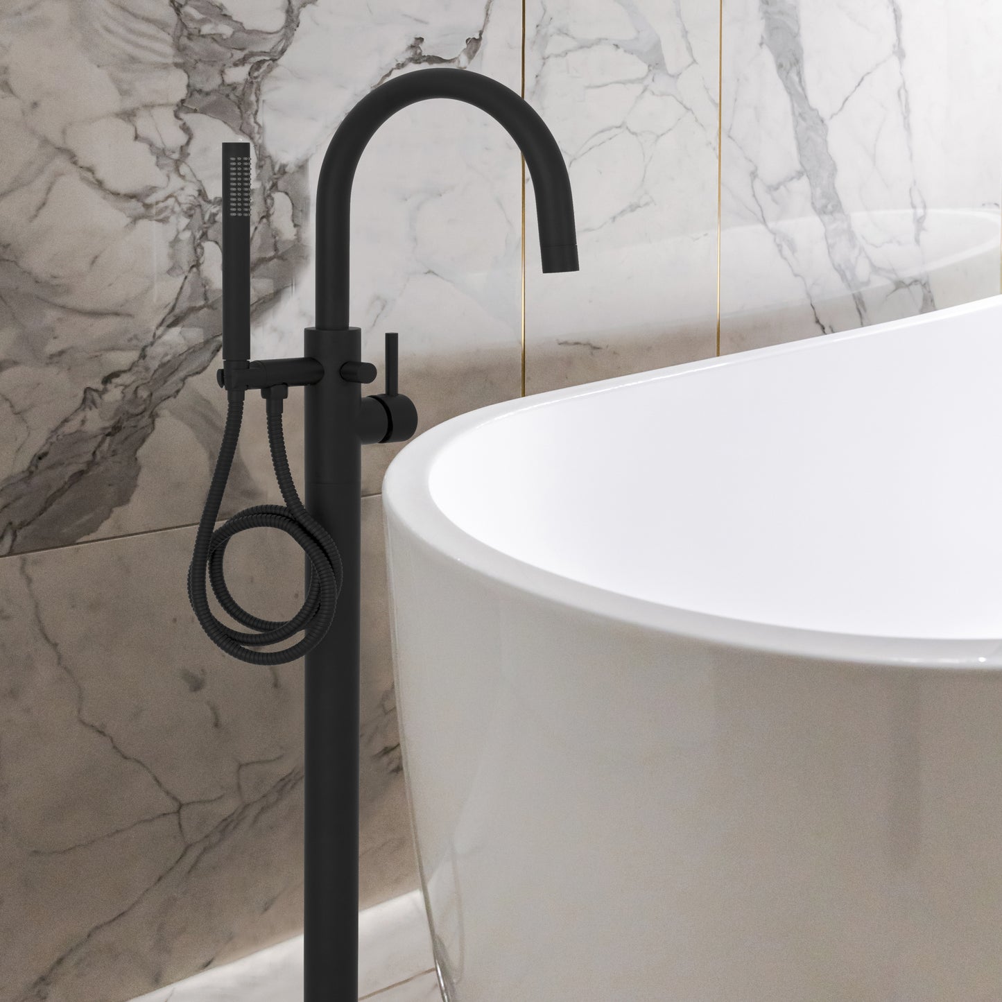 EMBY-BTF-MB - Autograph Edition Emerald Bay Bath Tub Filler in Matte Black