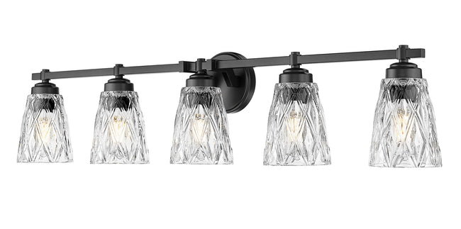 1960-5V-MB - Andree 5 Light 40" Vanity - Matte Black