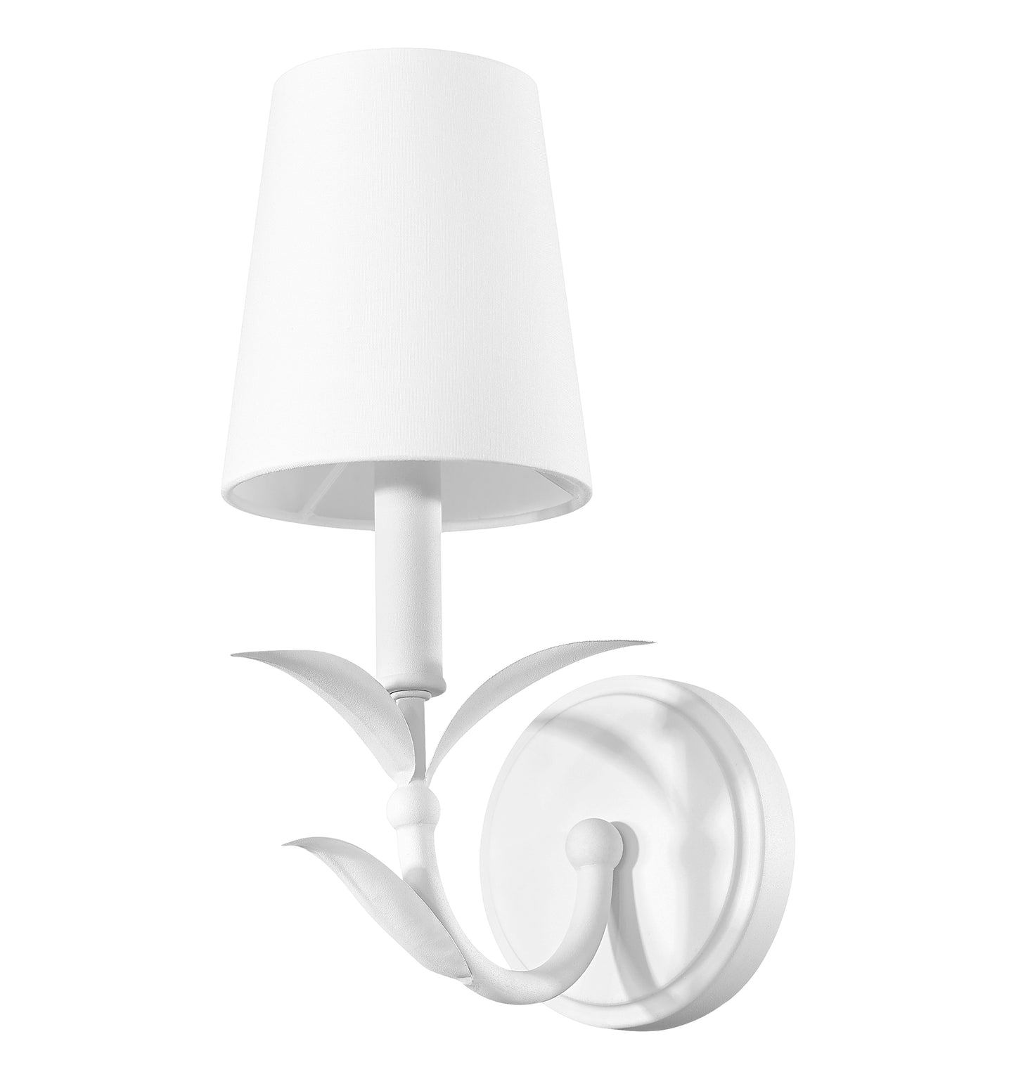 830-1S-TXWH - Aslin 1 Light Wall 12" Sconce - Textured White