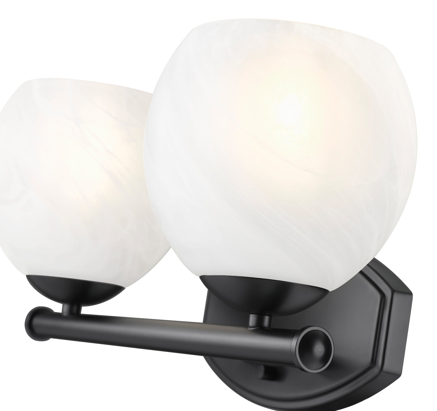 1963-2V-MB - Colette 2 Light 16" Vanity - Matte Black