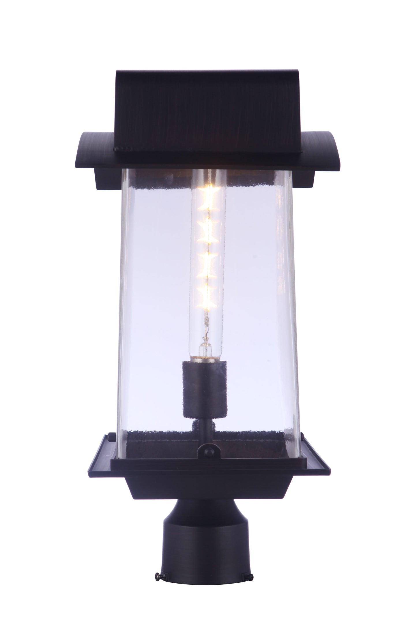 ZA6025-ABZ - Smithy 1 Light 18" High Outdoor Post - Aged Bronze Brushed