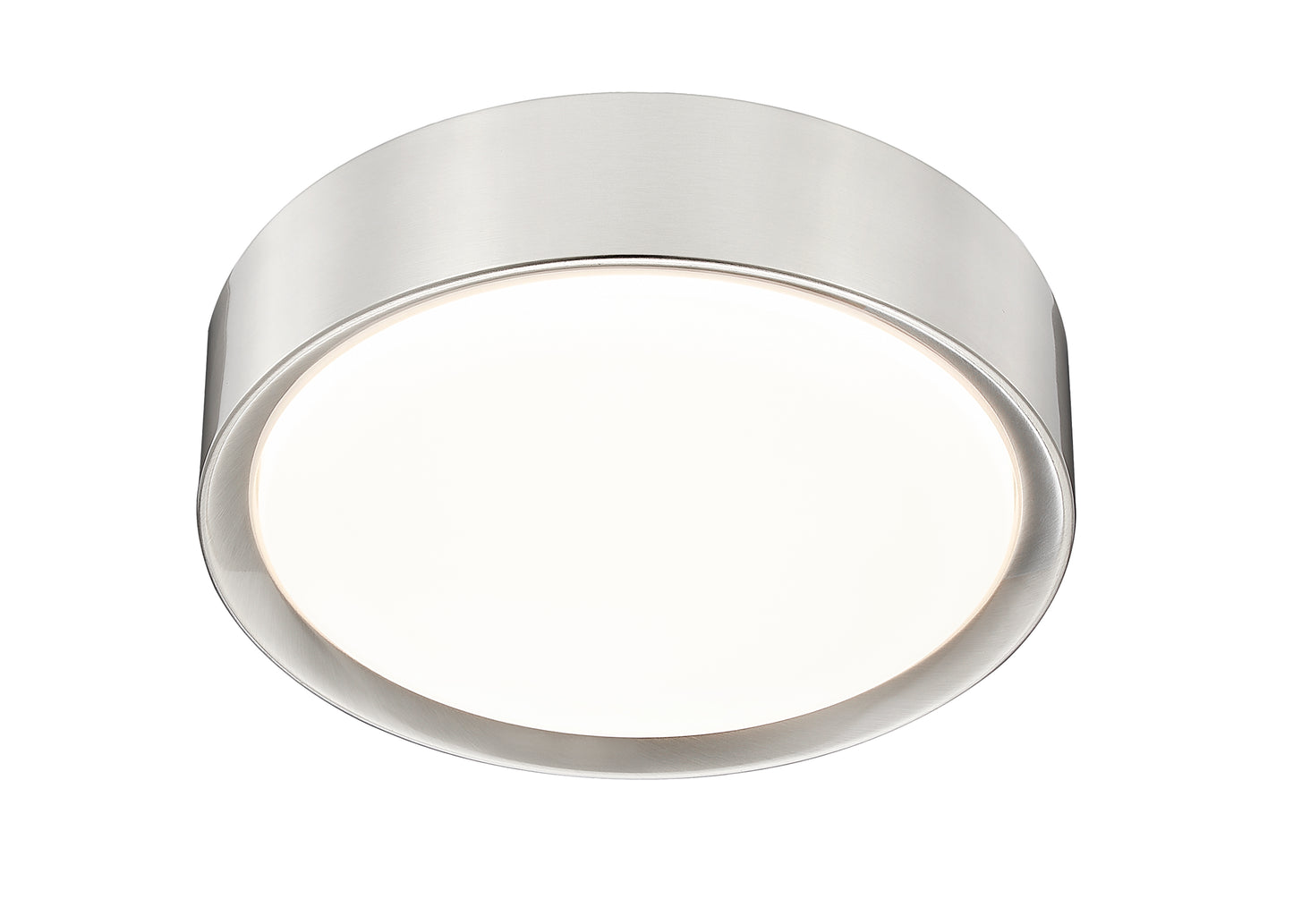 1014F12-BN-LED - Kawan 1 Light Flush 12" Mount - Brushed Nickel