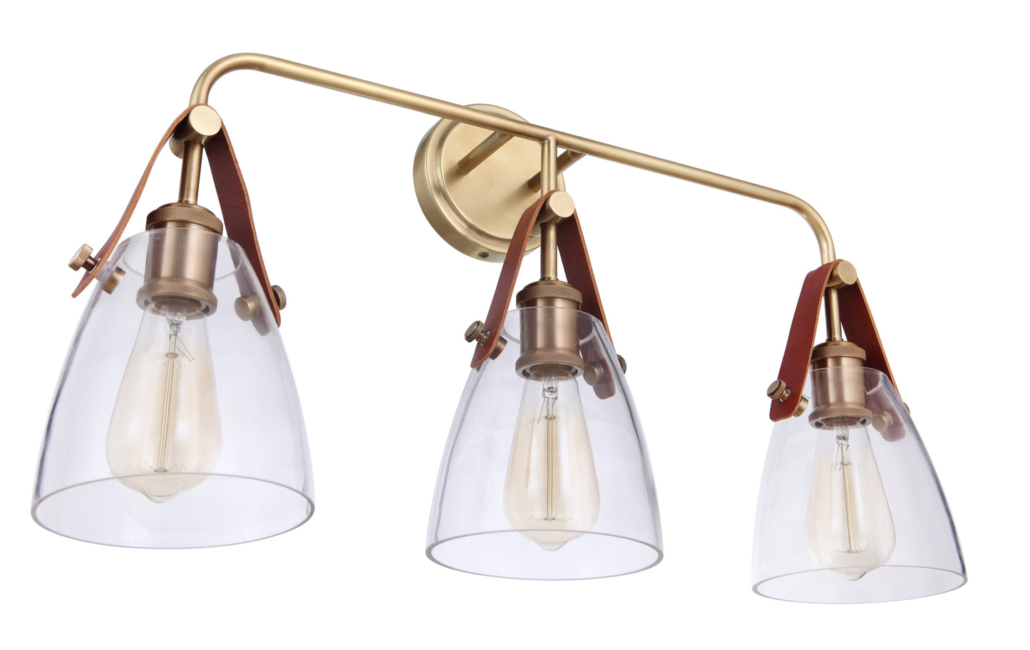 51303-VB - Hagen 3 Light 26" Wide Vanity Light - Vintage Brass