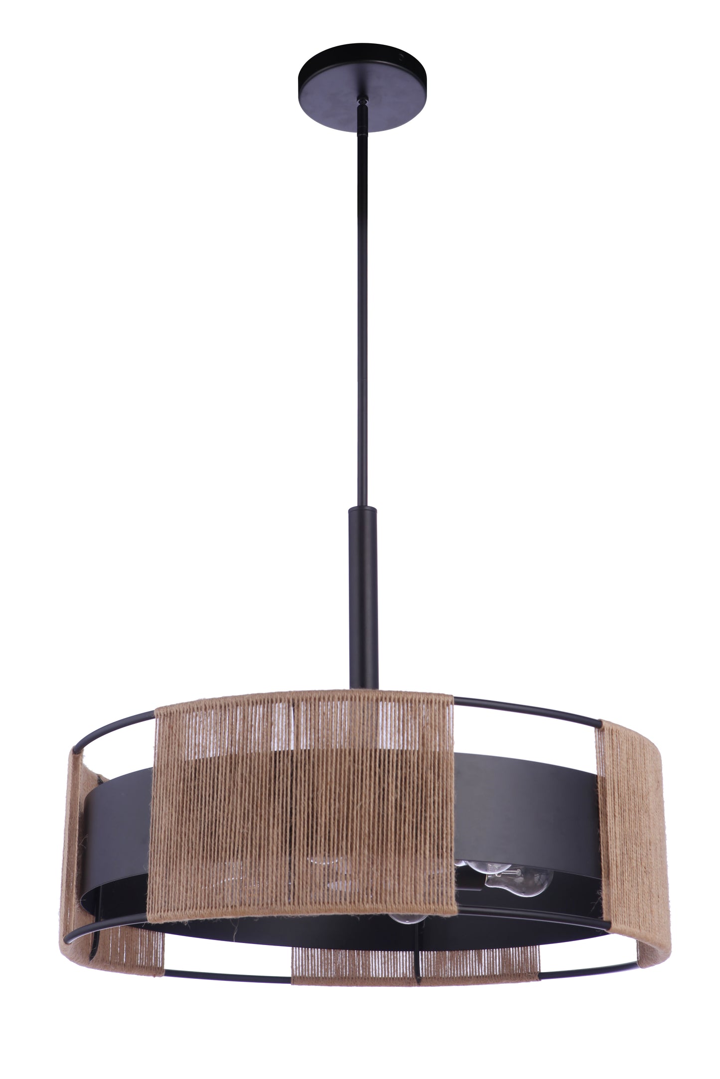 59096-FB - Kensey 6 Light 24" Wide Pendant - Flat Black