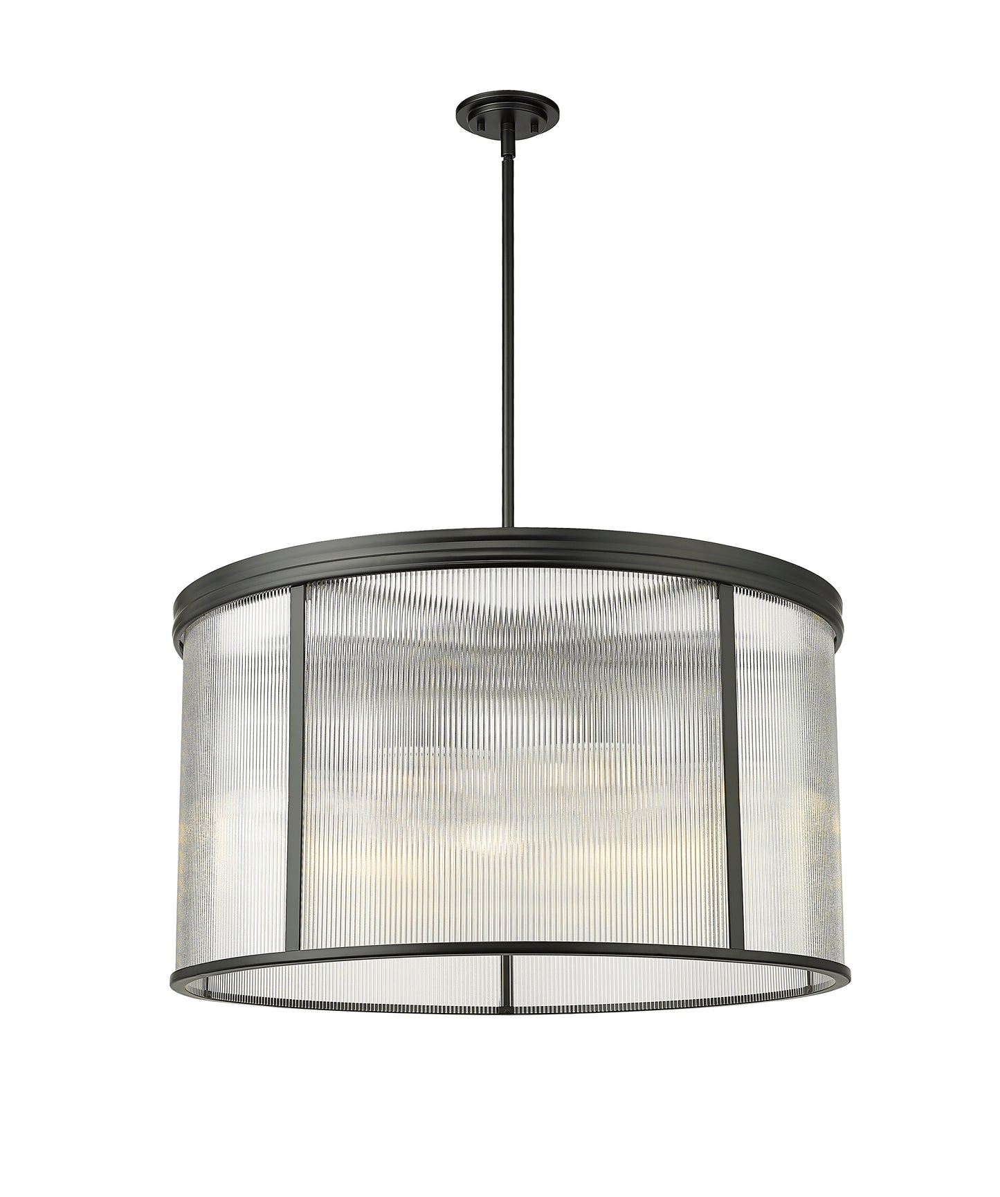 7504P32-MB - Carnaby 9 Light 32" Chandelier - Matte Black