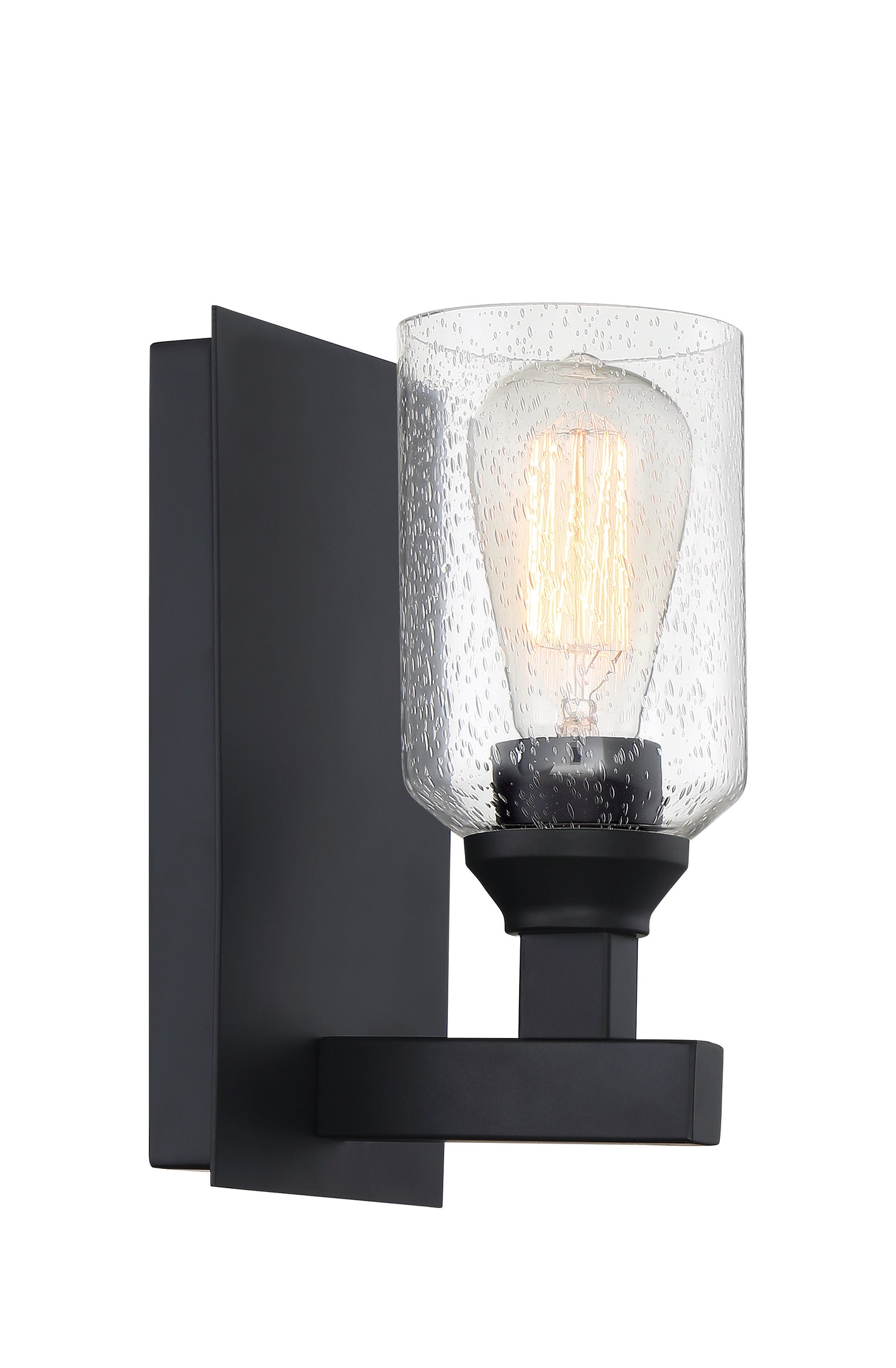 53161-FB - Chicago 1 Light 10" High Wall Sconce - Flat Black