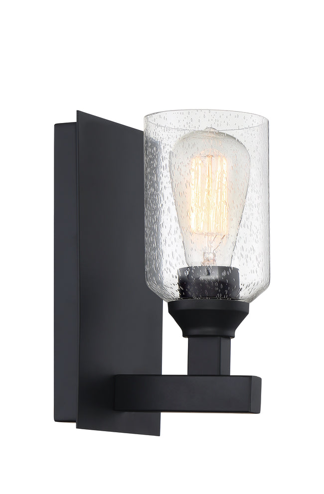 53161-FB - Chicago 1 Light 10" High Wall Sconce - Flat Black