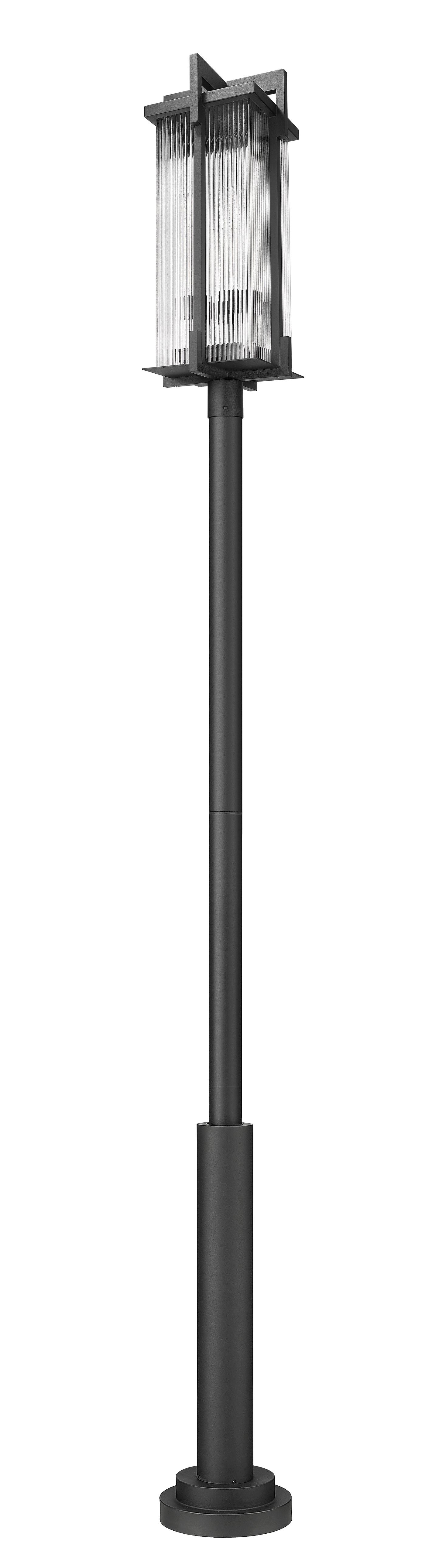 5031PHXLR-5010P-BK -  Fortis 3 Light 127" Post Light - Sand Black