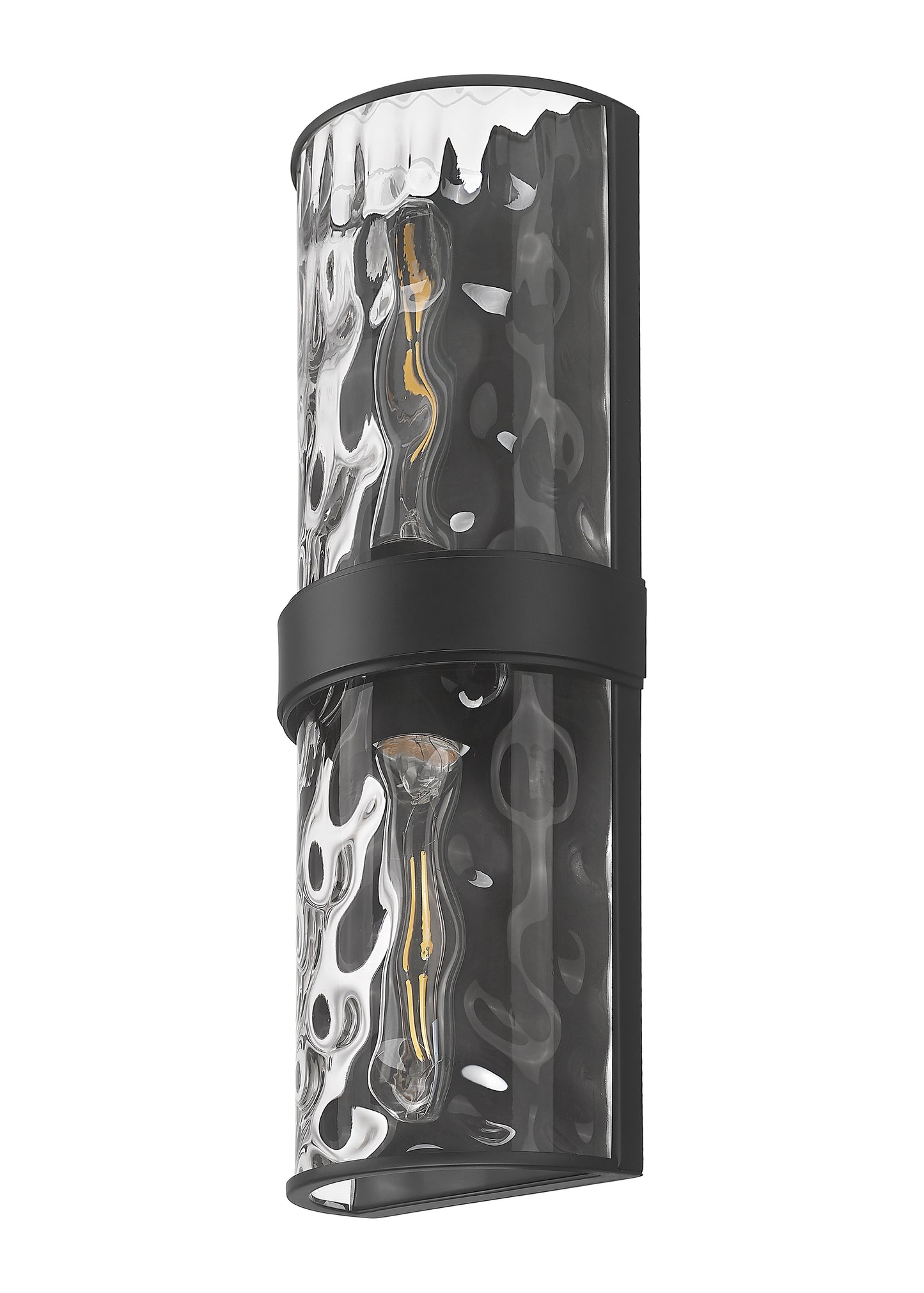 3053-2SL-MB - Meridian 2 Light Wall 18" Sconce - Matte Black