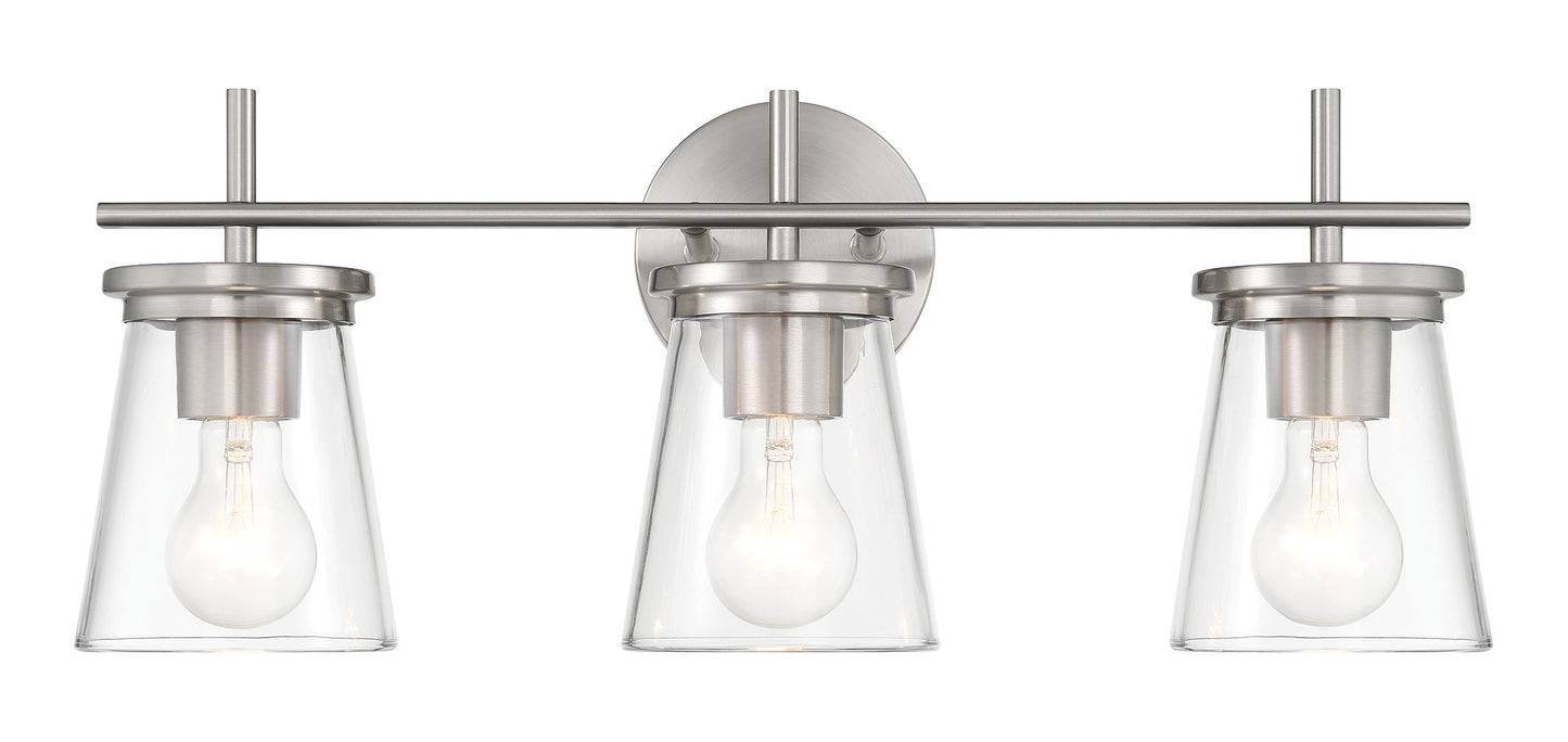 60403-BNK - Connell 3 Light 22" Wide Vanity Light - Brushed Nickel