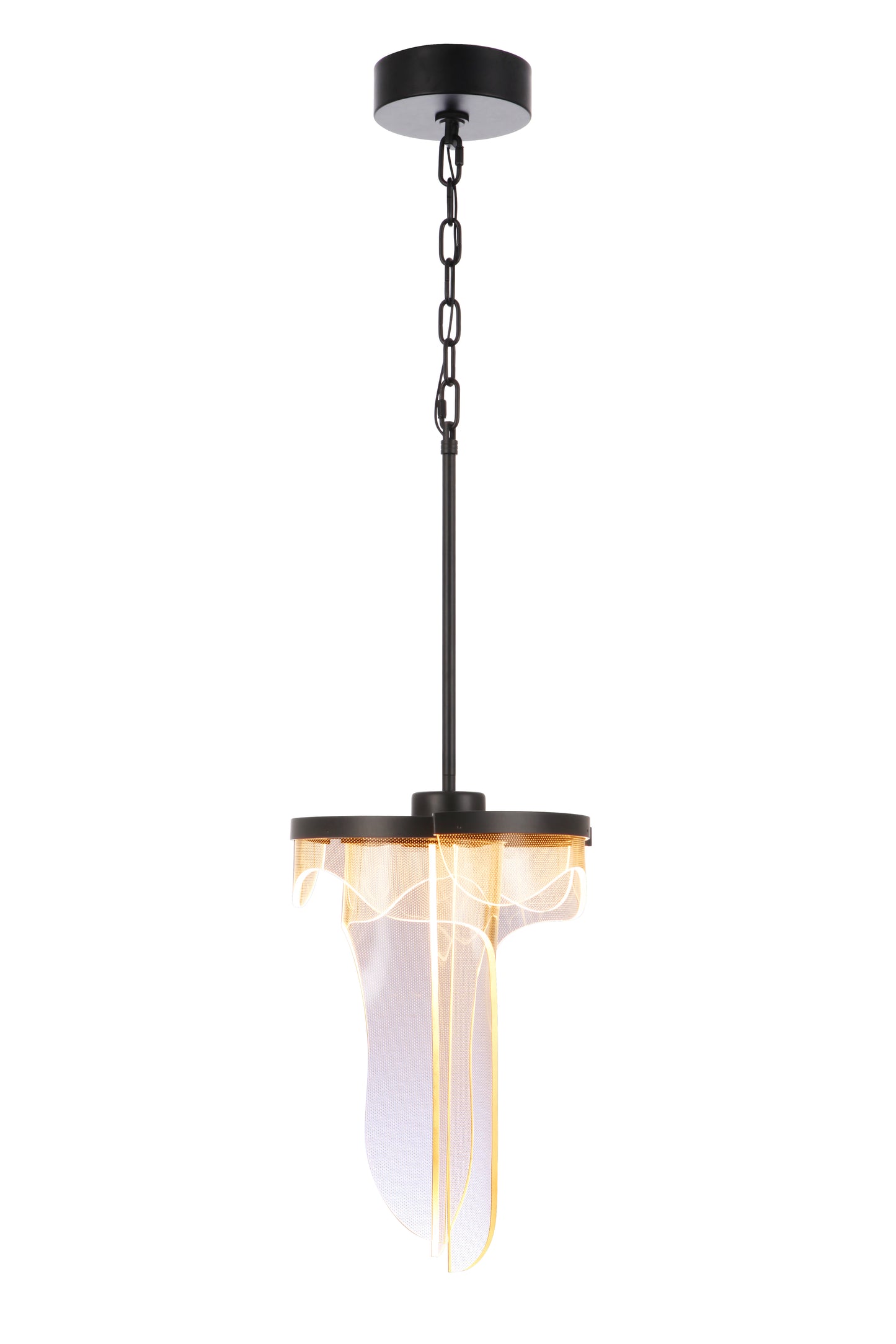 59693-FB-LED - Estrella 12.63" Wide Pendant - Flat Black