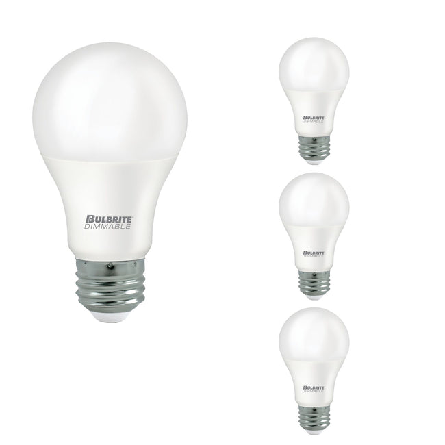 774281 - Dimmable Frost A19 LED Light Bulb - 9 Watt - 3000K - 4 Pack