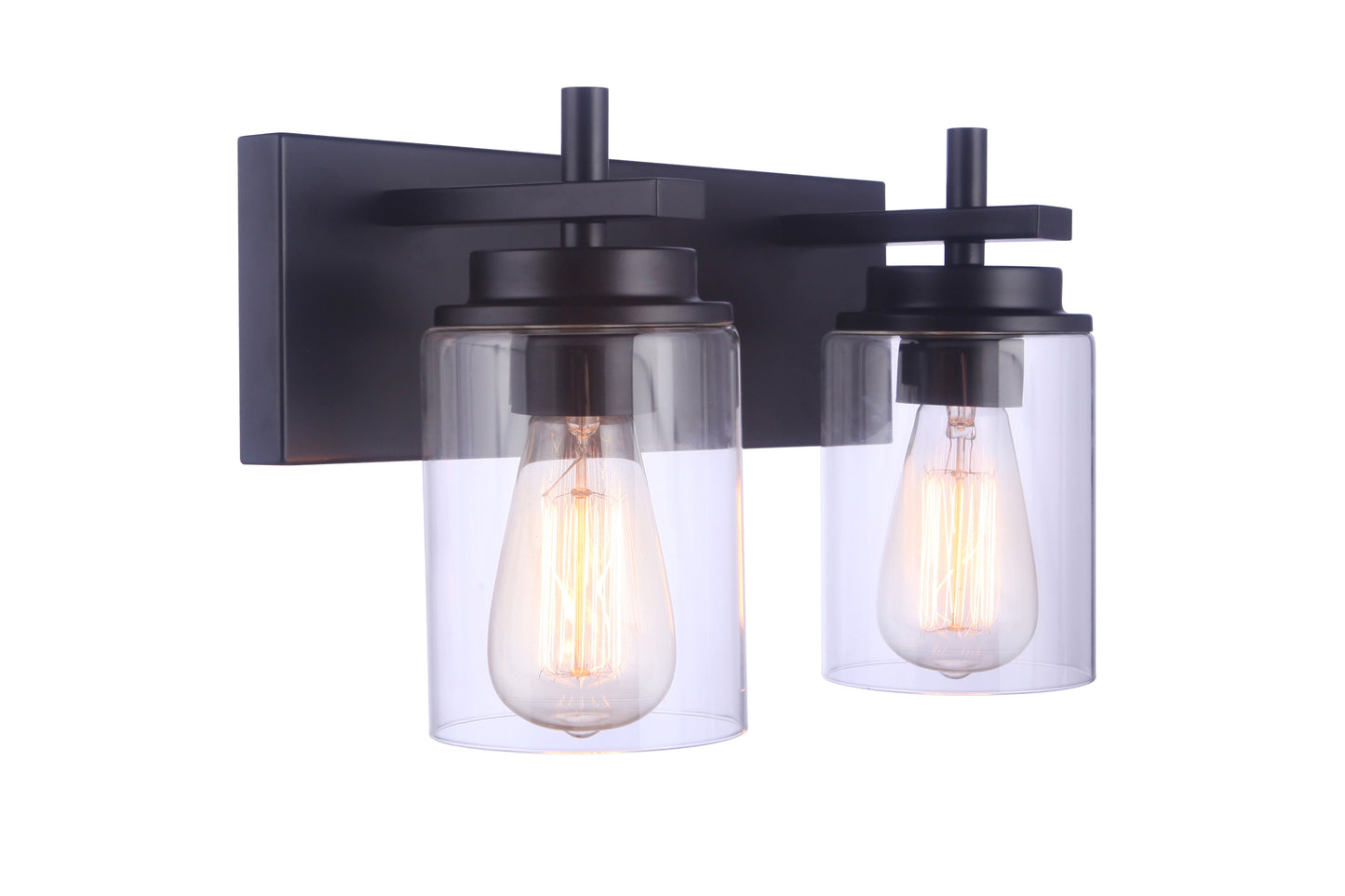 17414FB2 - Reeves 2 Light 14" Wide Vanity Light - Flat Black