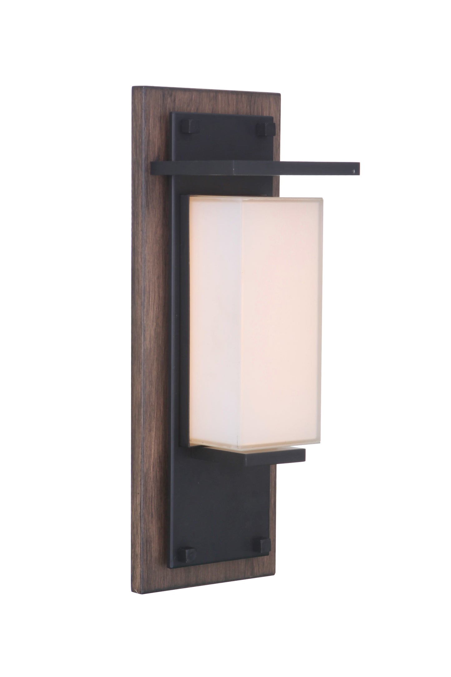 ZA2502-WBMN-LED - Heights 1 Light 15" High Outdoor Wall Lantern - Whiskey Barrel / Midnight