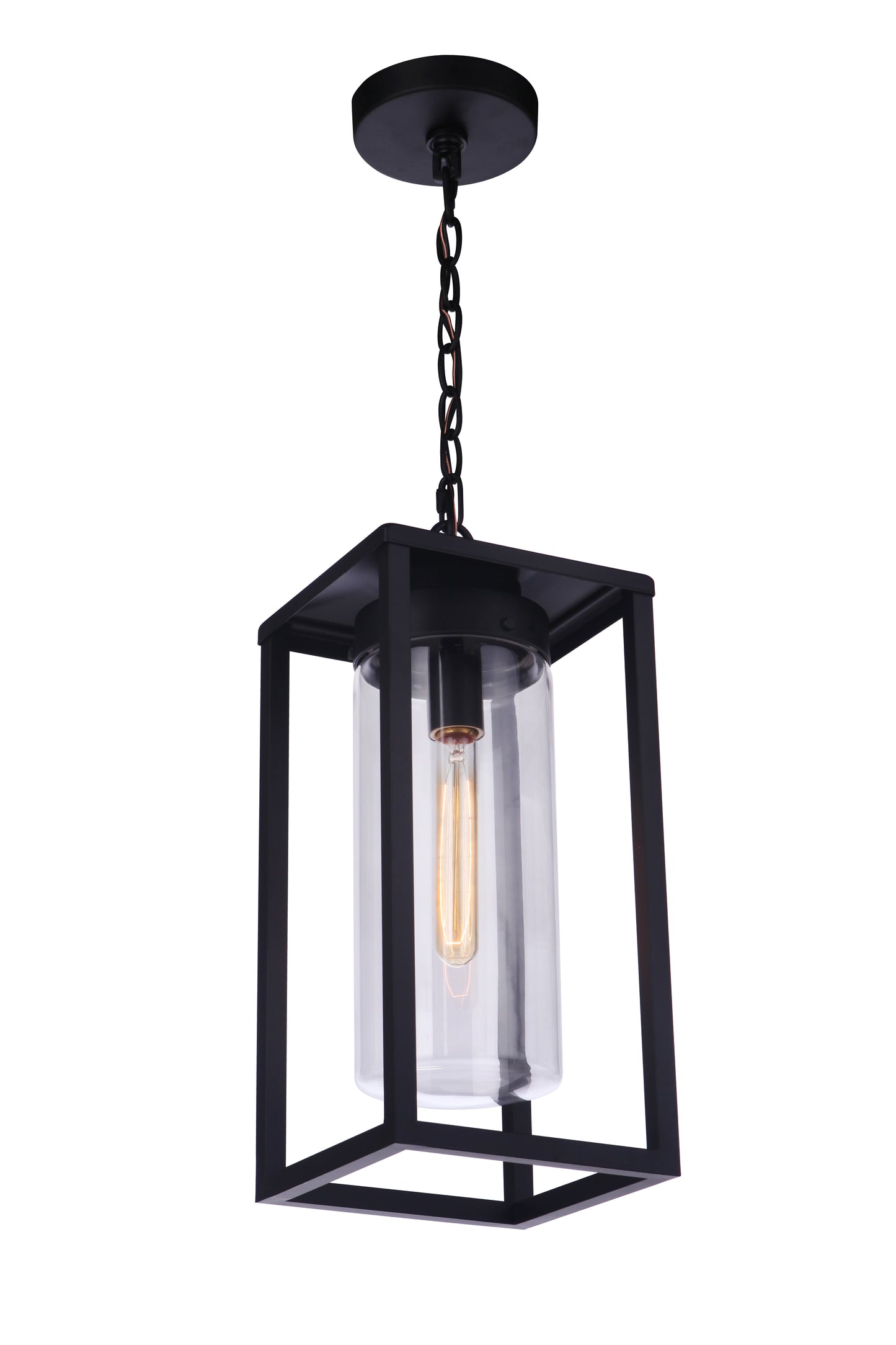 ZA4821-MN - Neo 1 Light 7.88" Wide Outdoor Pendant - Midnight