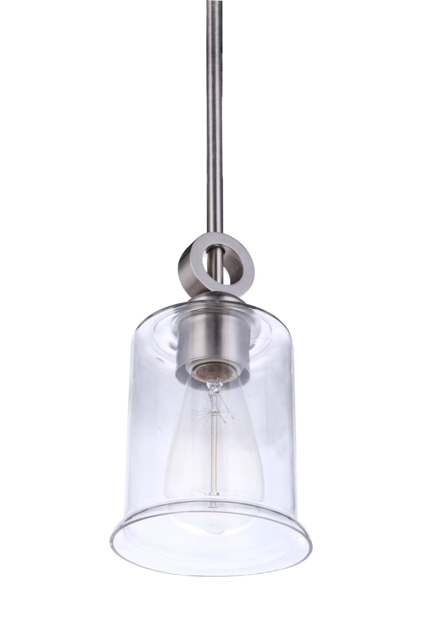 56491-BNK - Romero 1 Light 5" Wide Mini Pendant - Brushed Nickel