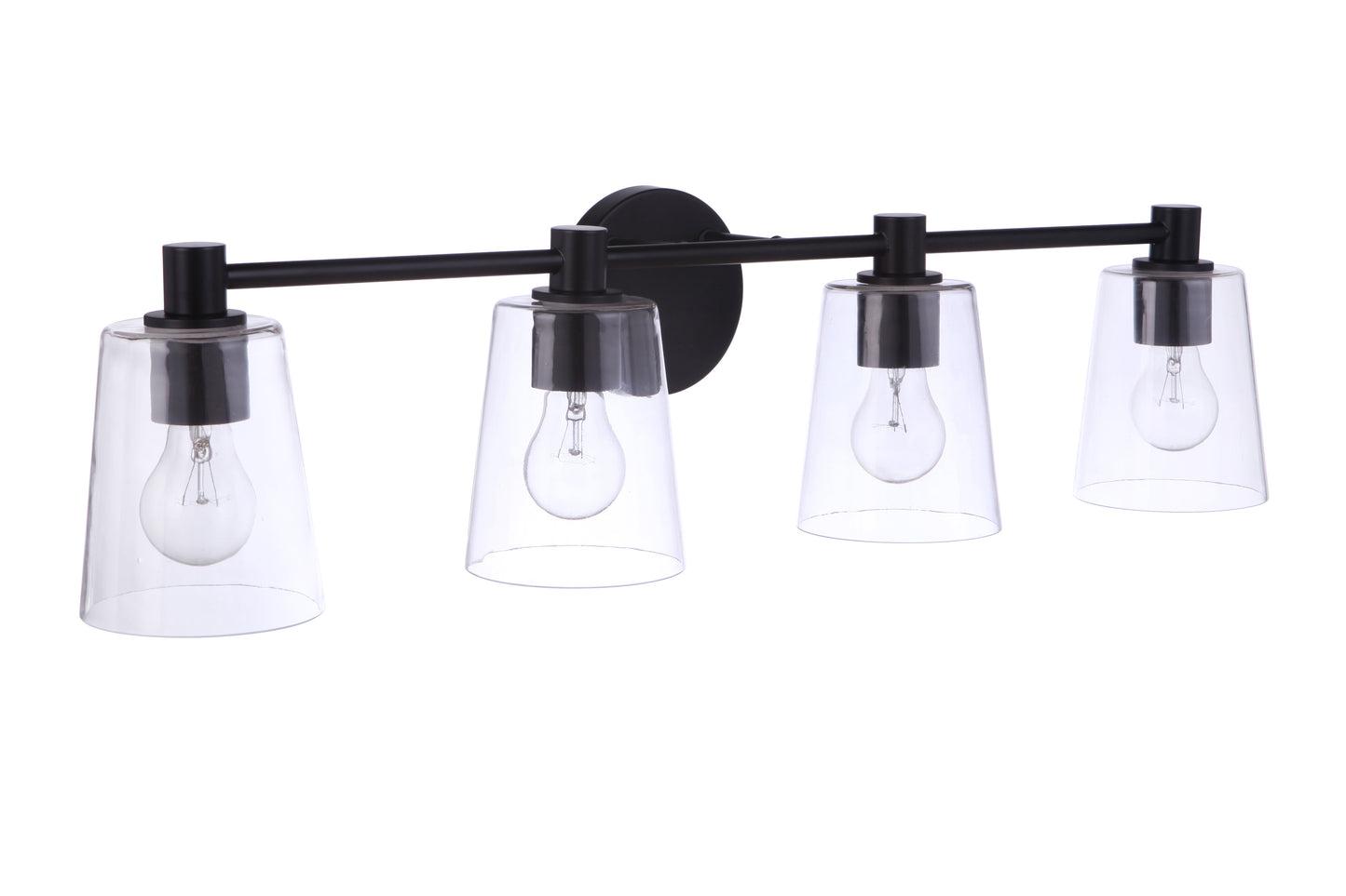 12633FB4 - Emilio 4 Light 33" Wide Vanity Light - Flat Black