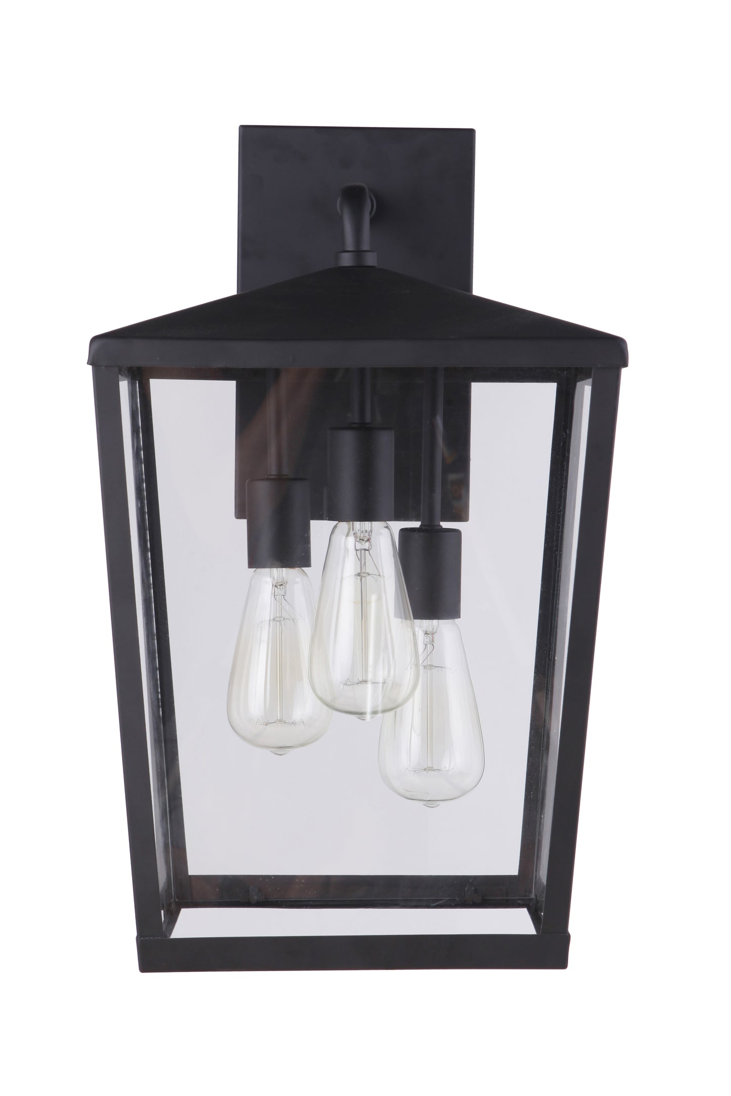 ZA4634-MN - Olsen 3 Light 19" High Outdoor Wall Lantern - Midnight
