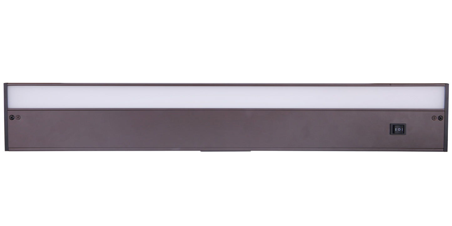 CUC1024-BZ-LED - Undercabinet Light Bars 1 Light 3.63" Wide Under Cabinet Light Bar - Bronze