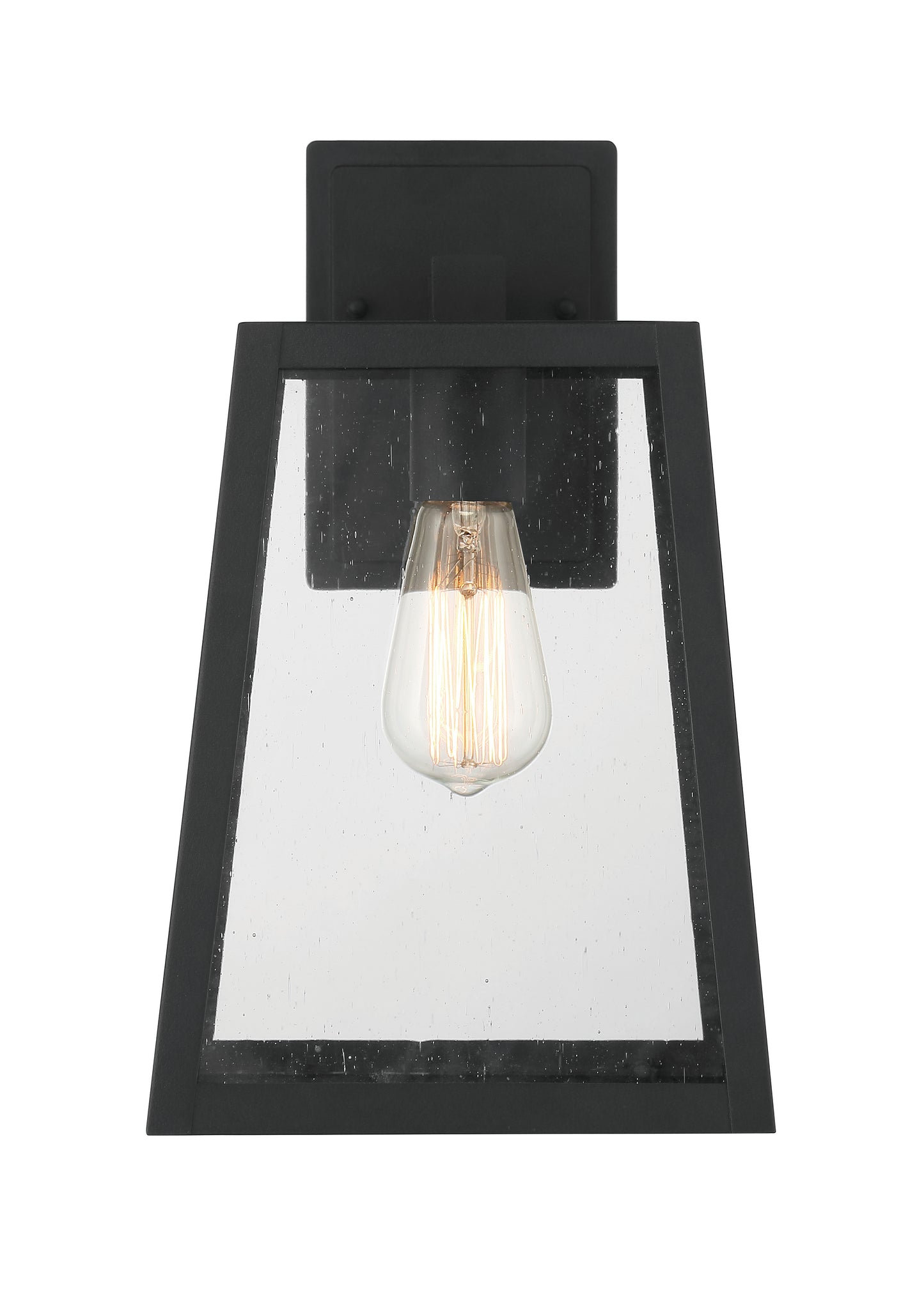 ZA4324-TB - Dunn 1 Light 13.25" High Outdoor Wall Lantern - Textured Black