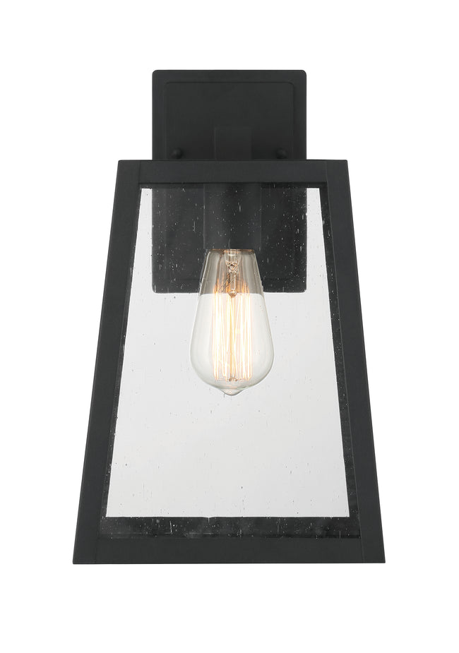 ZA4324-TB - Dunn 1 Light 13.25" High Outdoor Wall Lantern - Textured Black